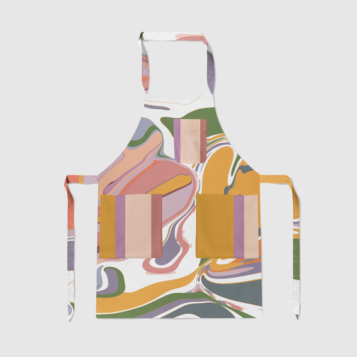 Melted Candy Full Chef Apron in Mid Weight Cotton Twill