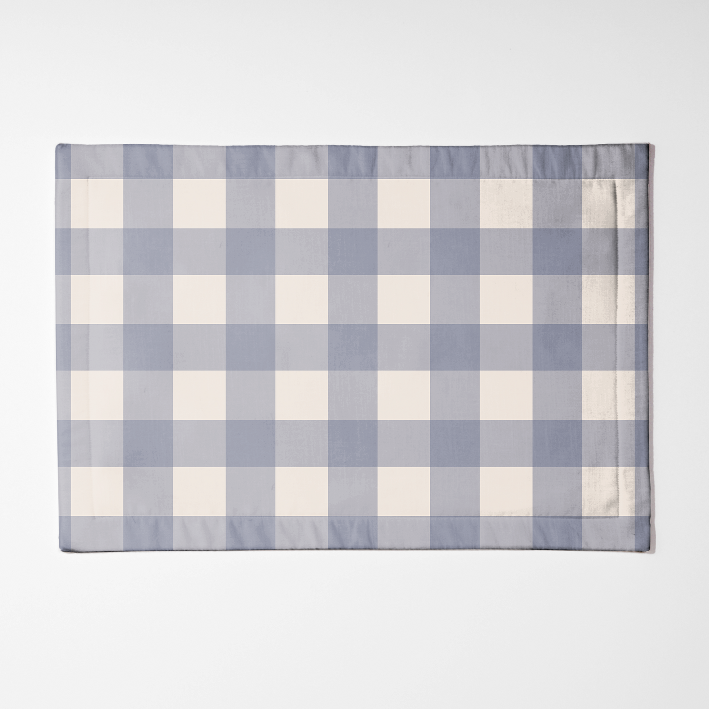 ONE Large Gingham Placemat - Boat in Lightweight Linen