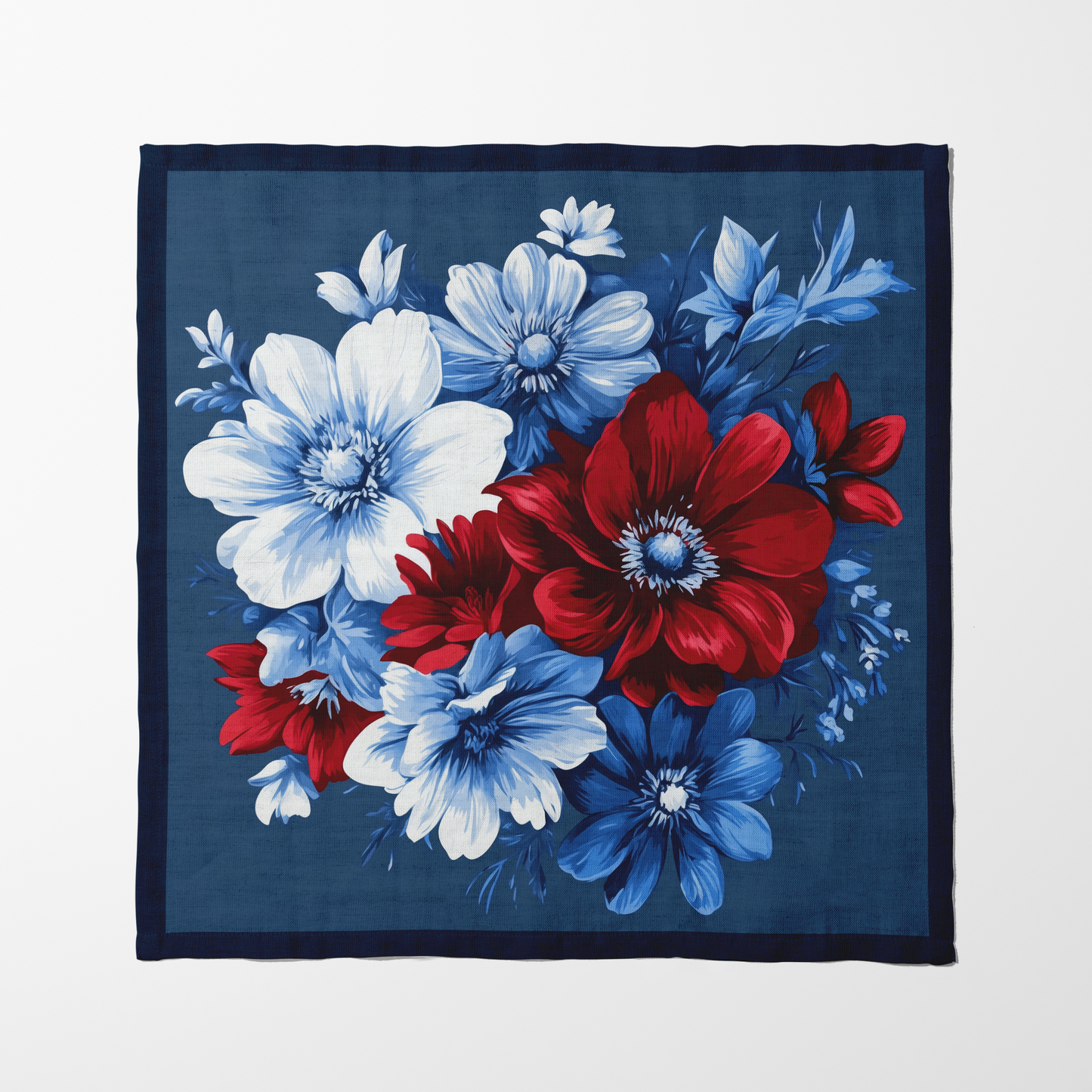 Red, White & Bloom Floral Napkin