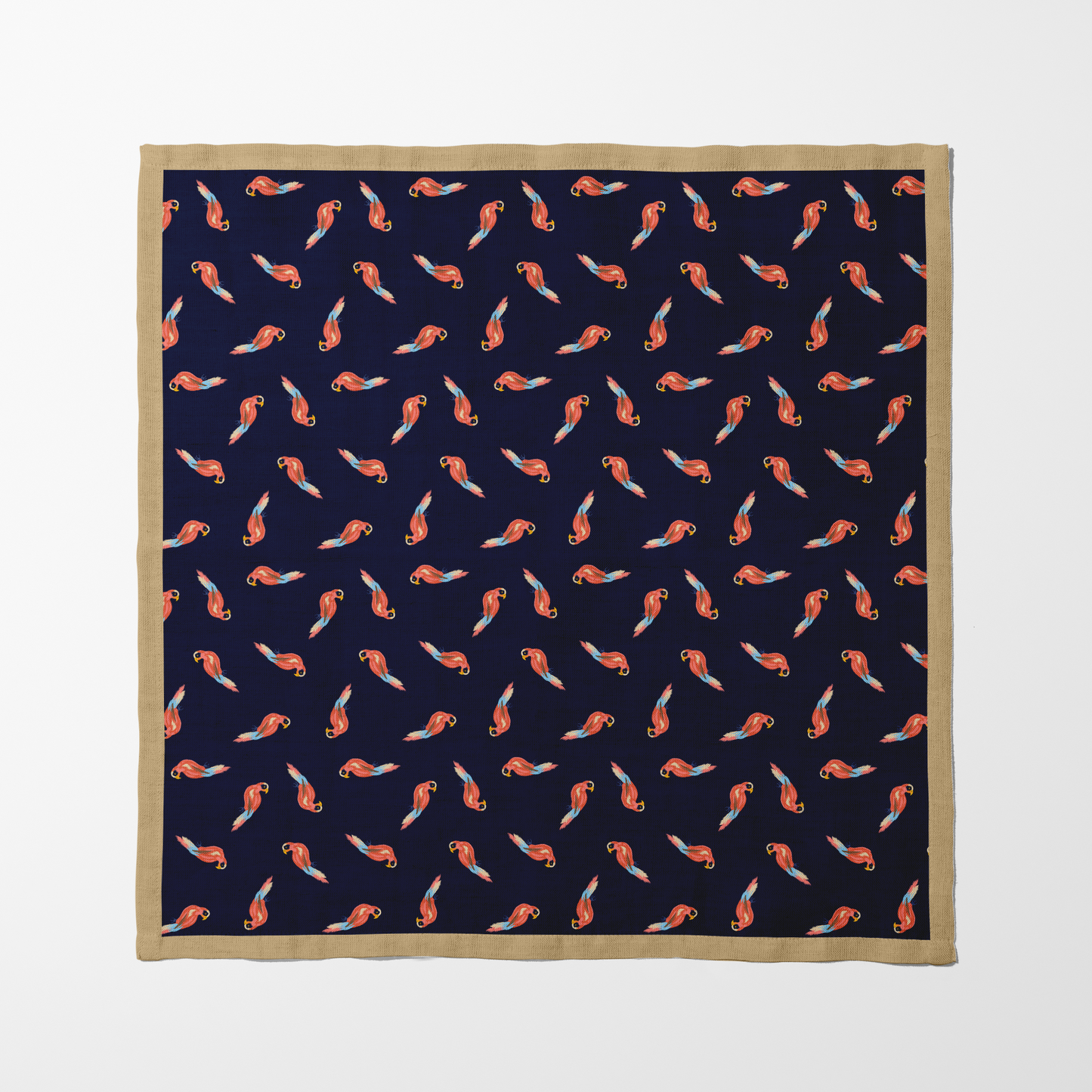 Perfect Parrots Napkin in Lightweight Linen