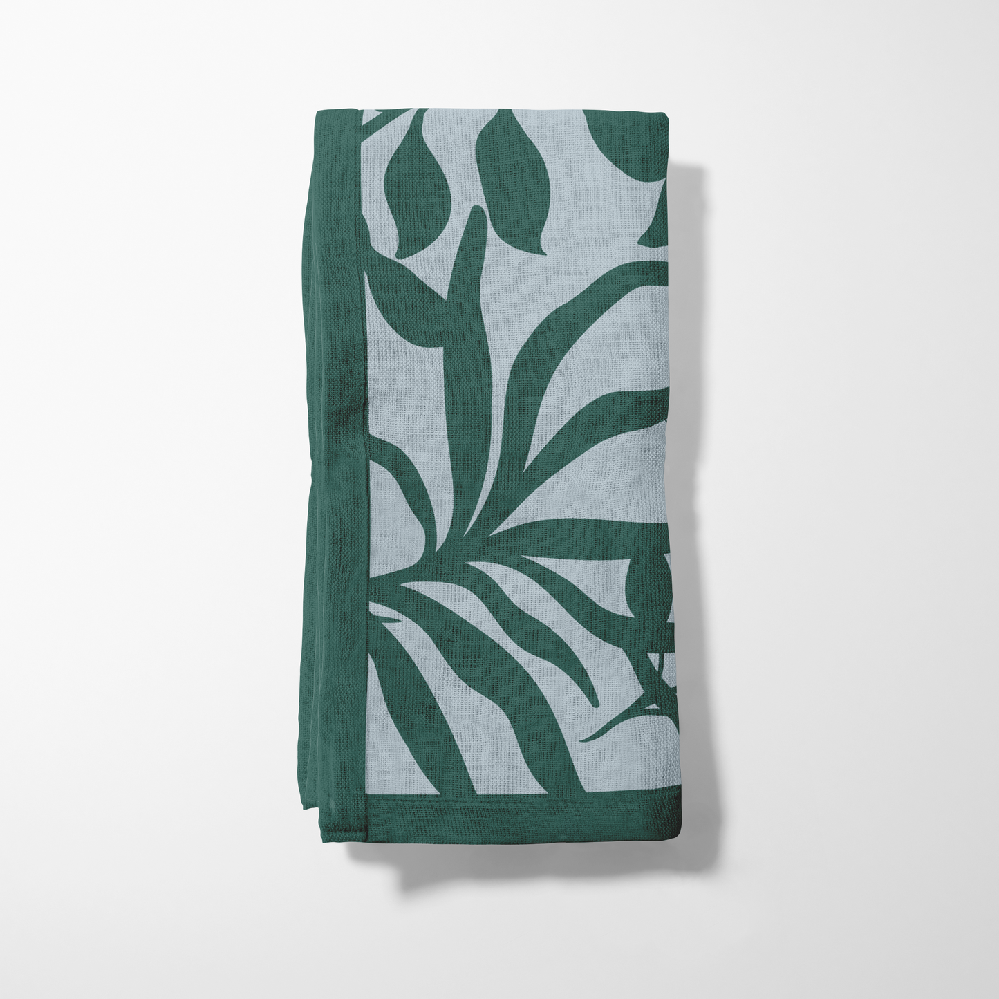 Figi Floral Napkin in Icy Adventurine - Organic Cotton Voile