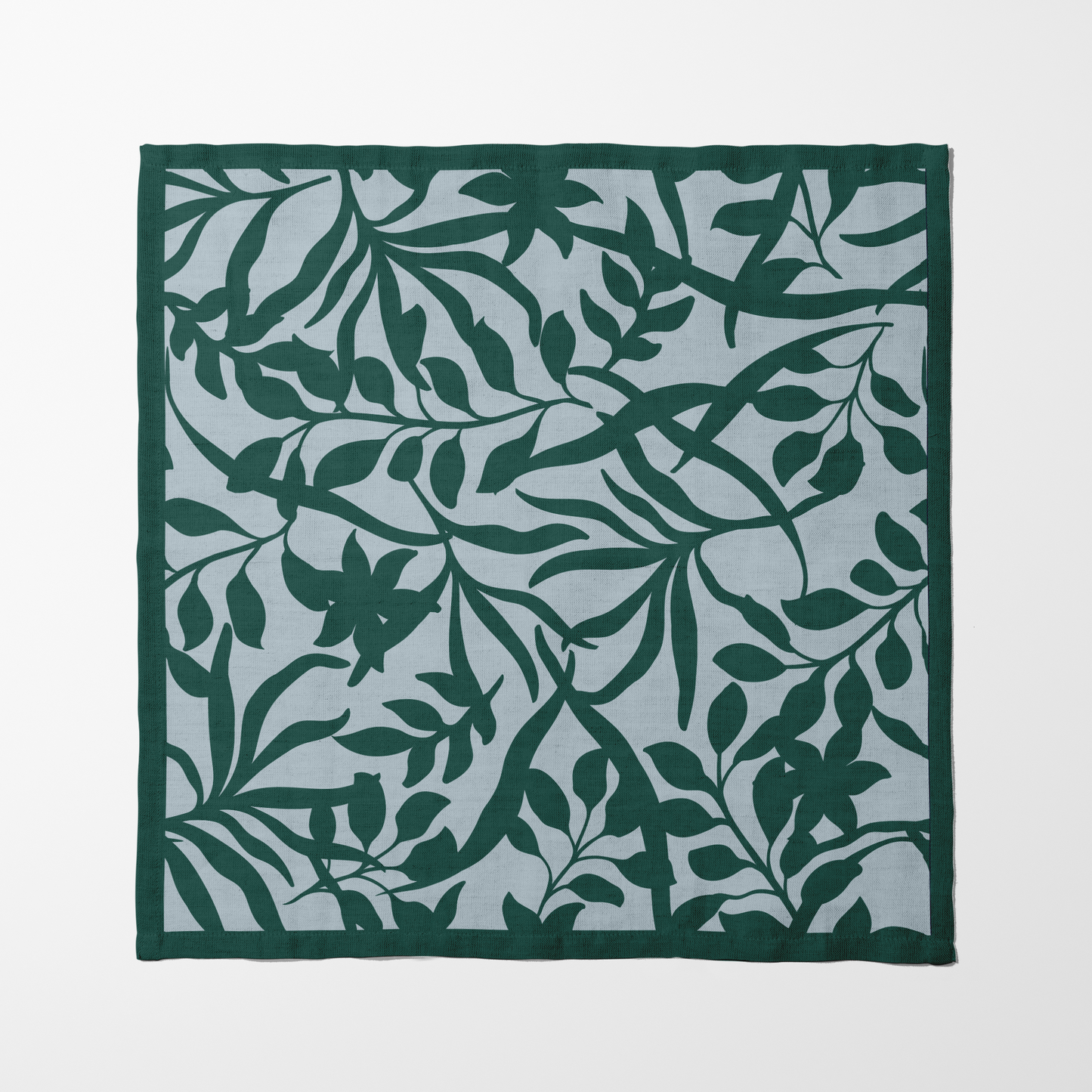 Figi Floral Napkin in Icy Adventurine - Organic Cotton Voile