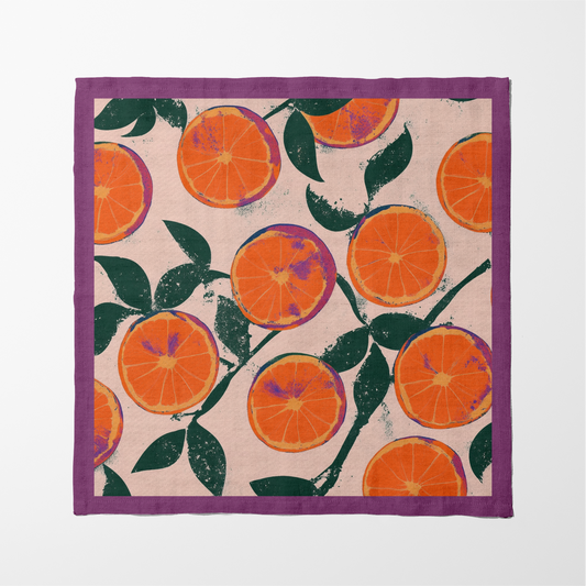 California Orange Napkin in Rich