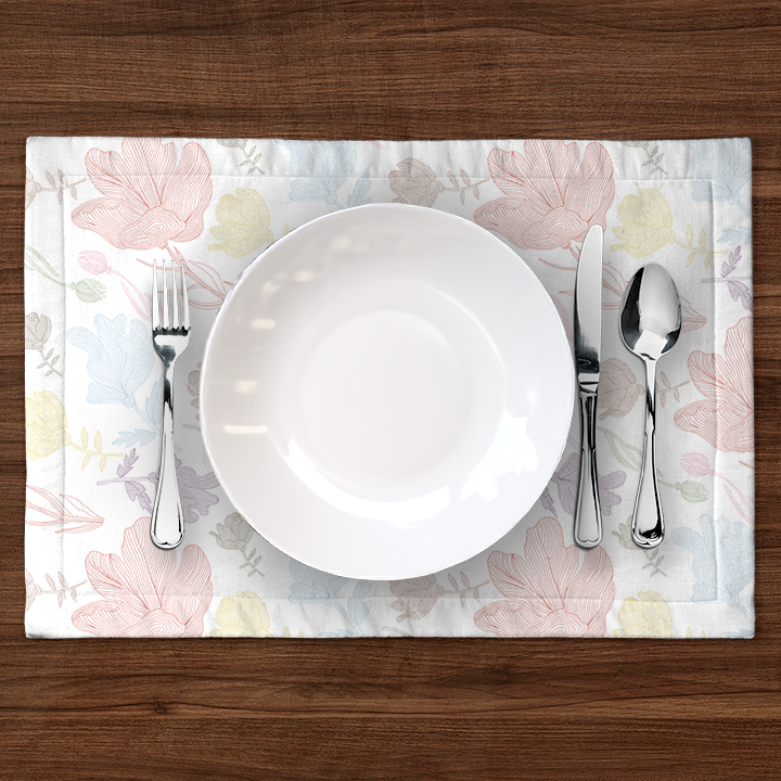 Summer Flowers Placemat in Multi Color