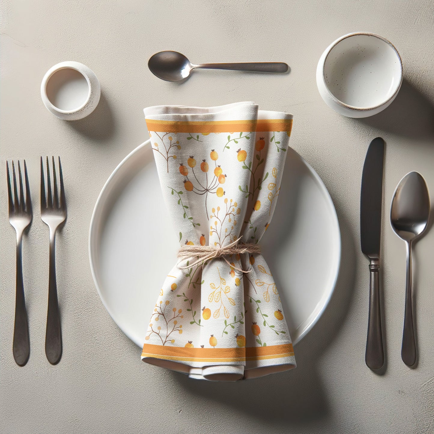 Autumn Foliage Orange Napkin
