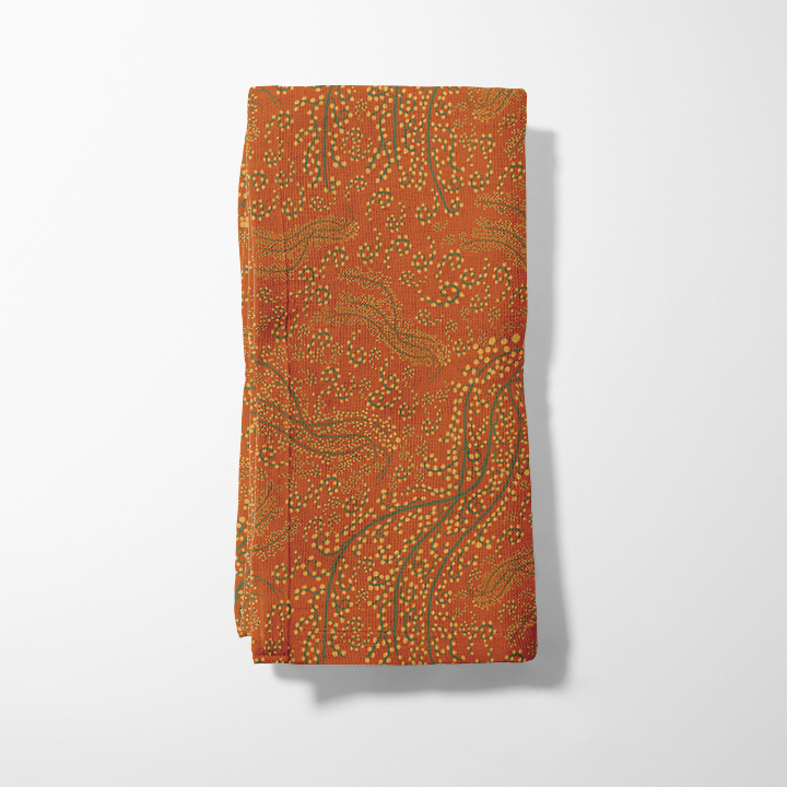 Palmiche Paradise in Orange Napkin