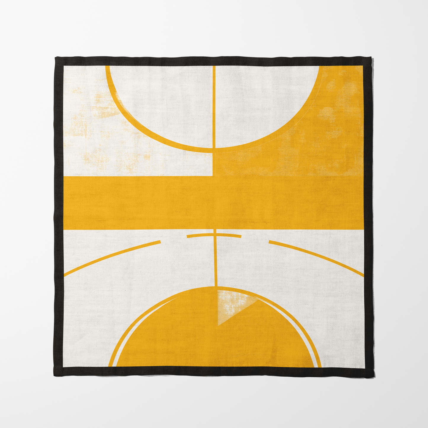 Black and Gold Basketball Napkin