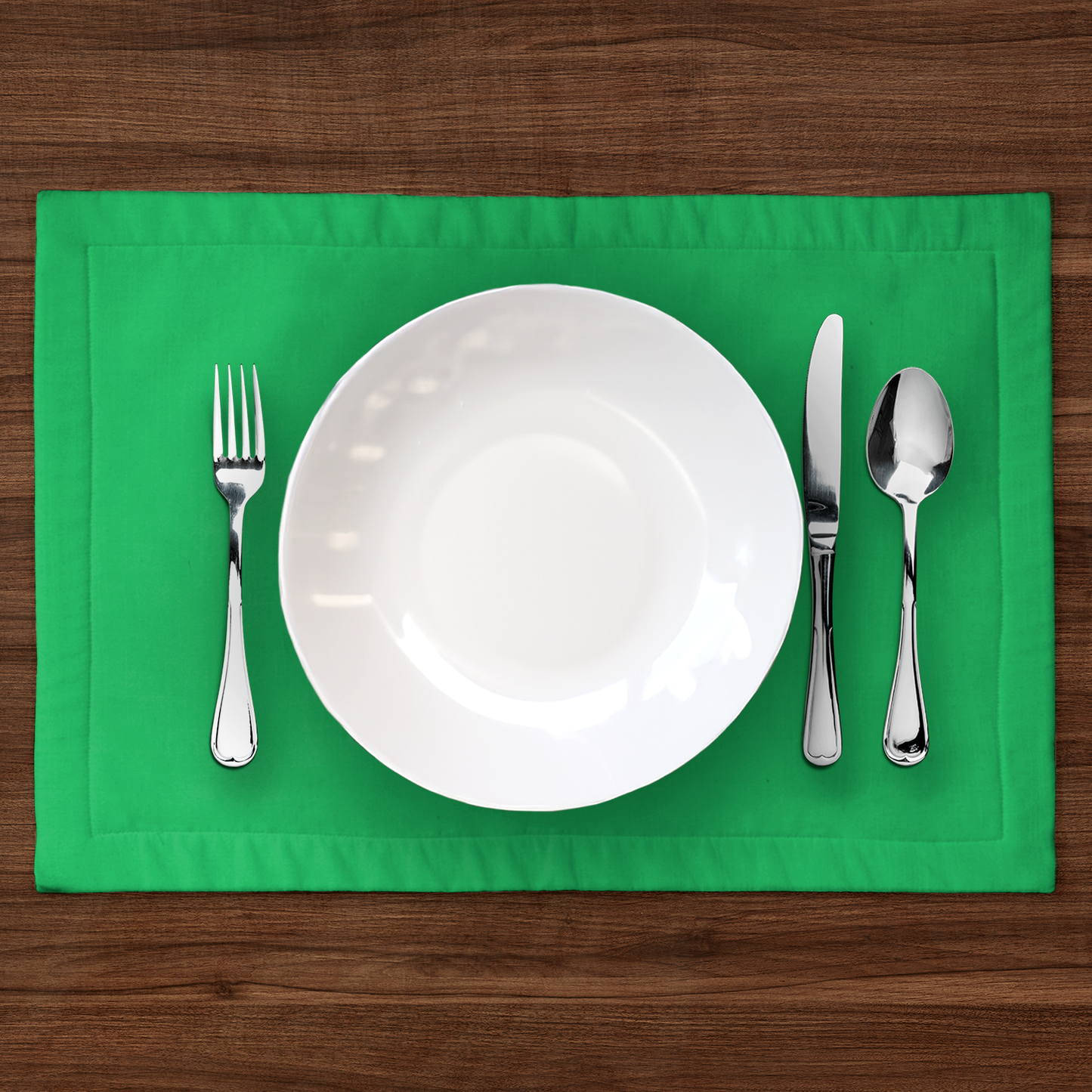 Over it Green Placemat - Lightweight Linen