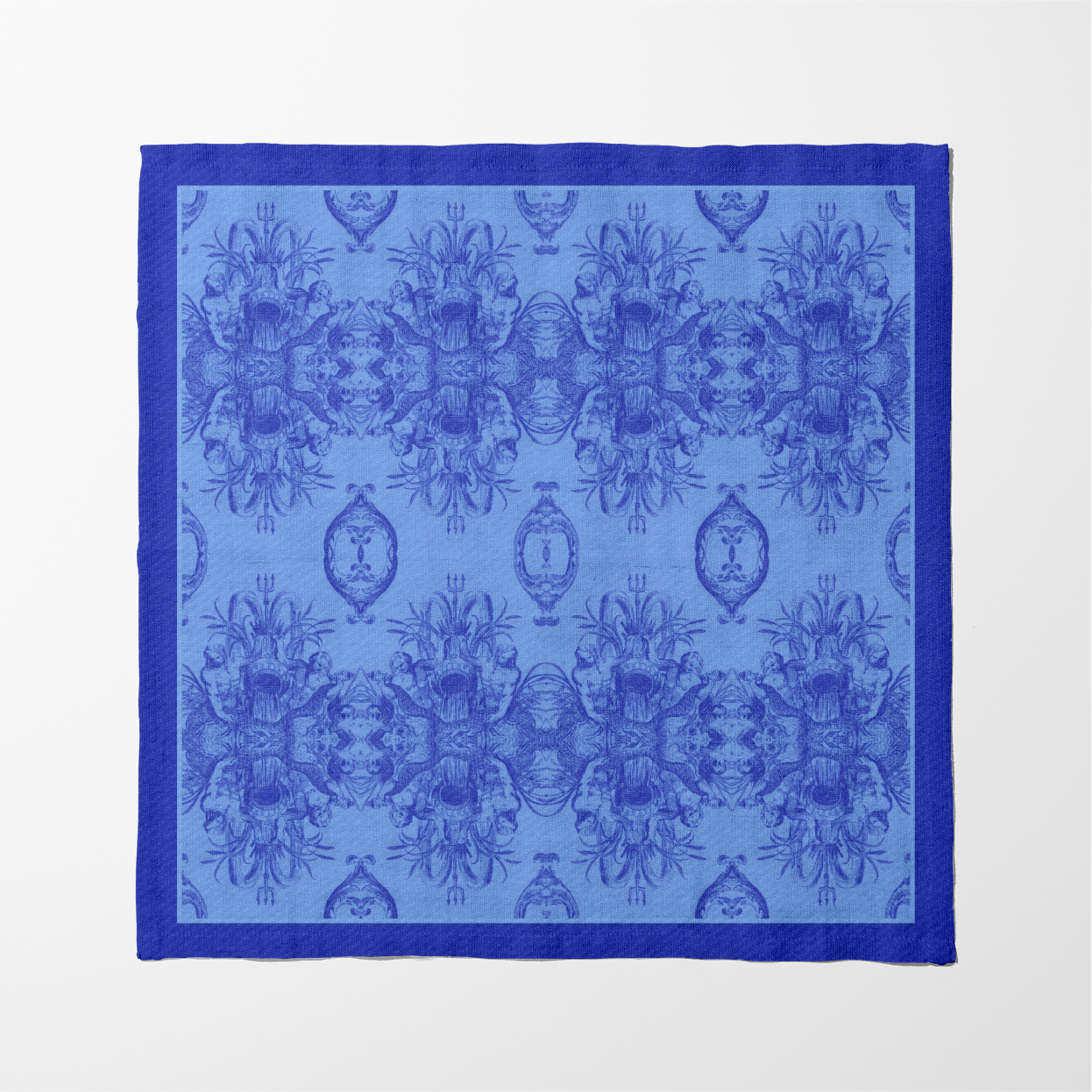 Neptune's Court Napkin in Sapphire Blue