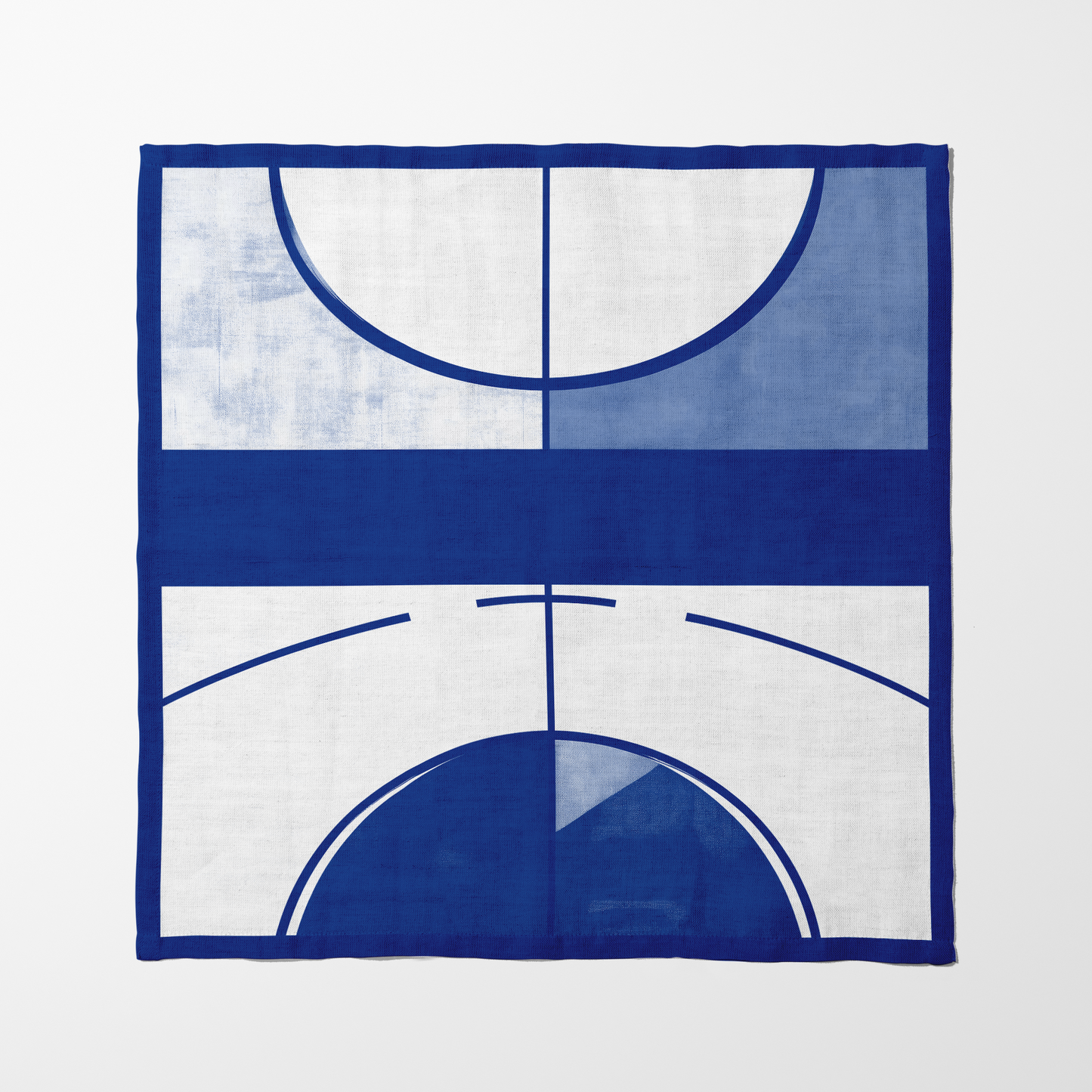Academic Blue and White Basketball Napkin