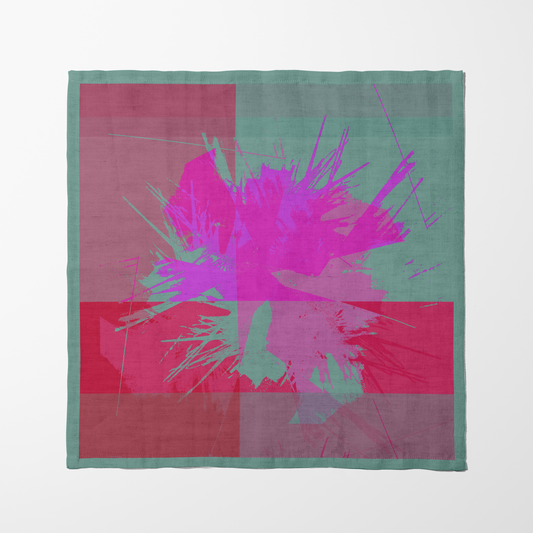 Flower Burst Napkin in Pink in Lightweight Linen