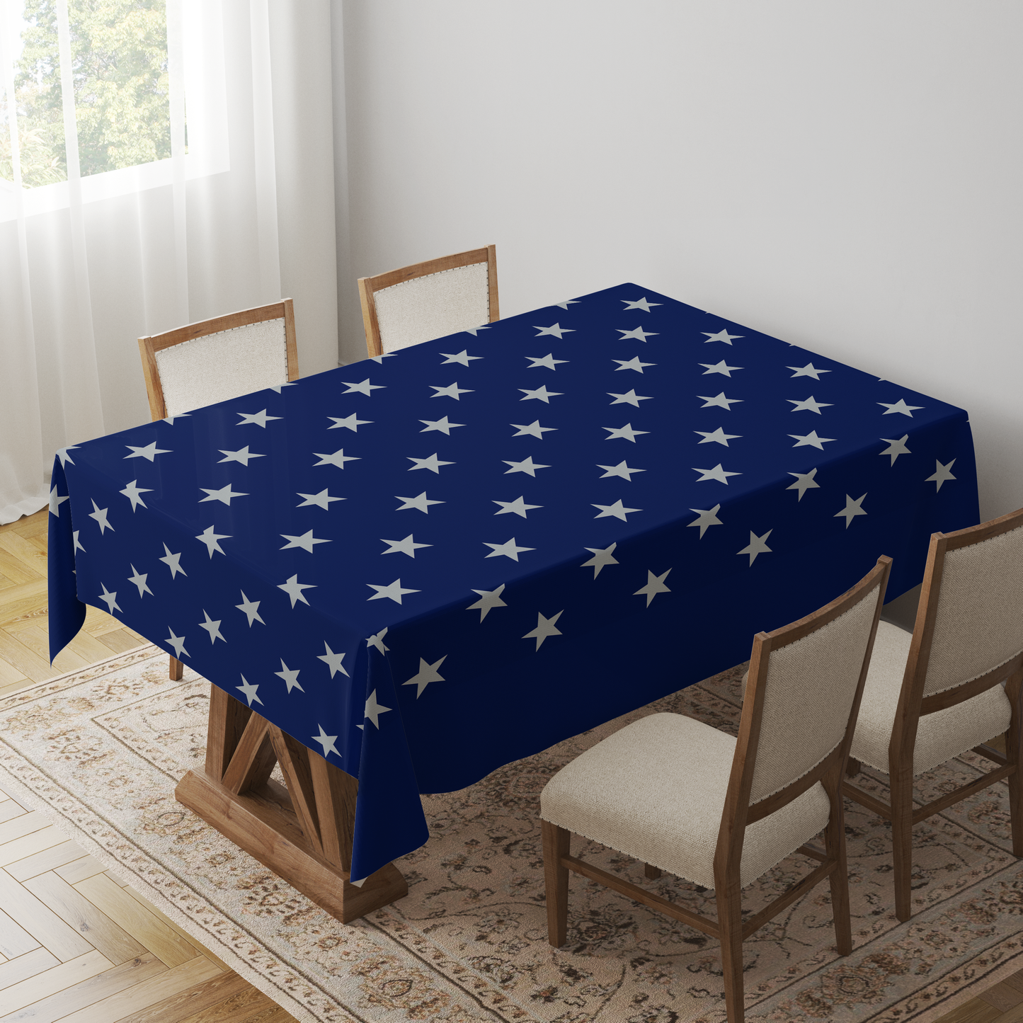 ONE Stars Tablecloth in Navy