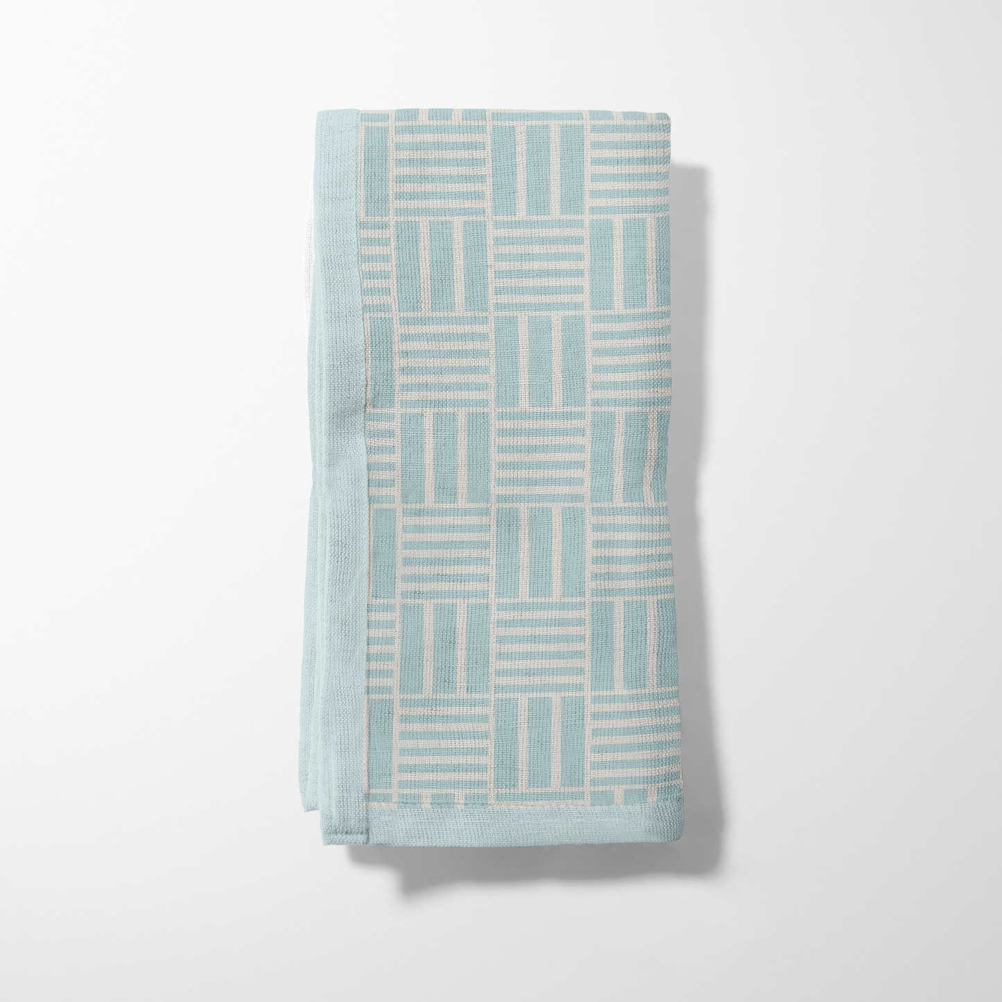 Checkered Stripes Napkin in Blue