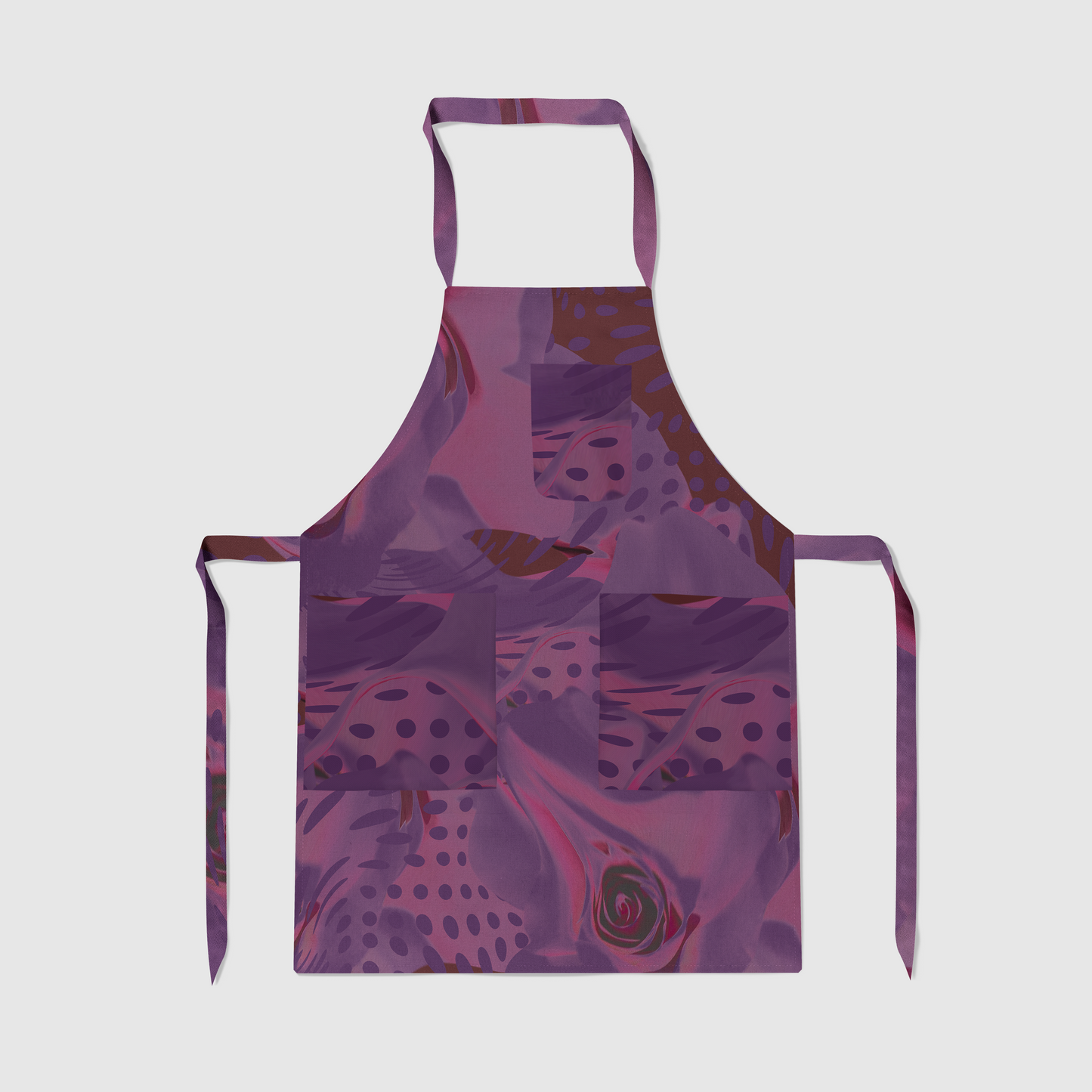 Purple Mirage Full Chef Apron in Mid Weight Cotton Twill