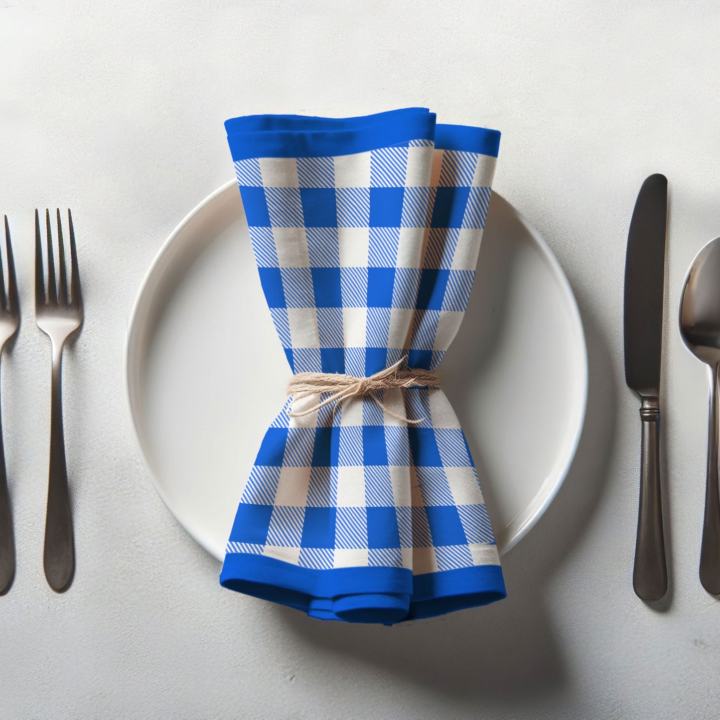 Blue Gingham Napkin