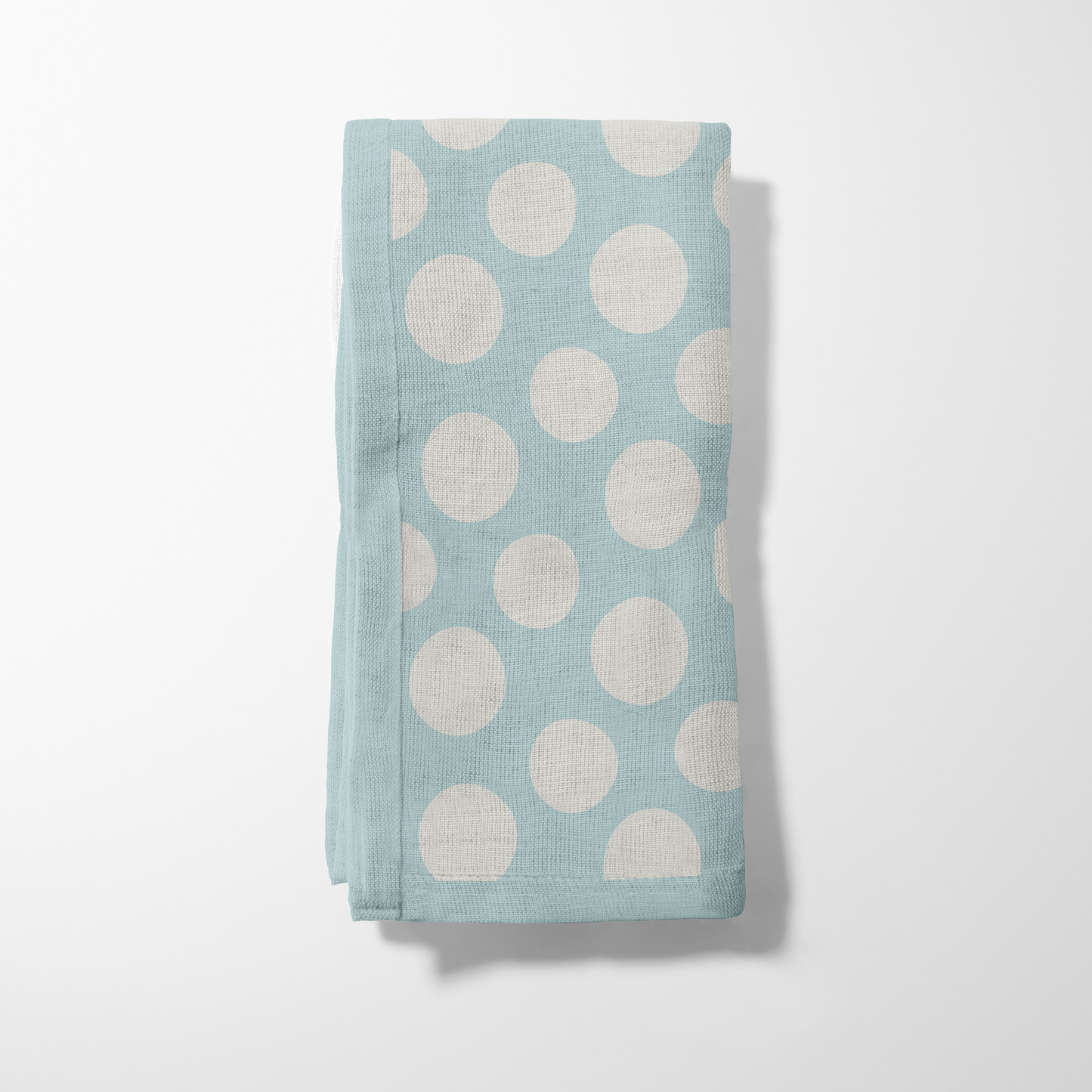 Drifting Dots Napkin in Light Blue