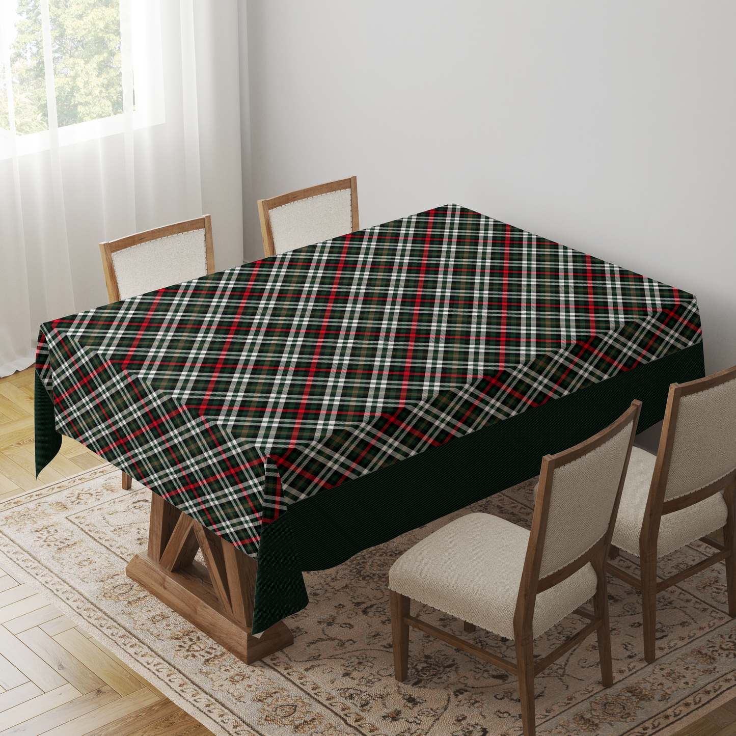 The Ceremony Plaid Tablecloth - Lightweight Linen