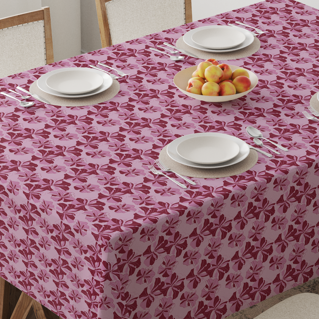Tropical Cayena Tablecloth in Pink