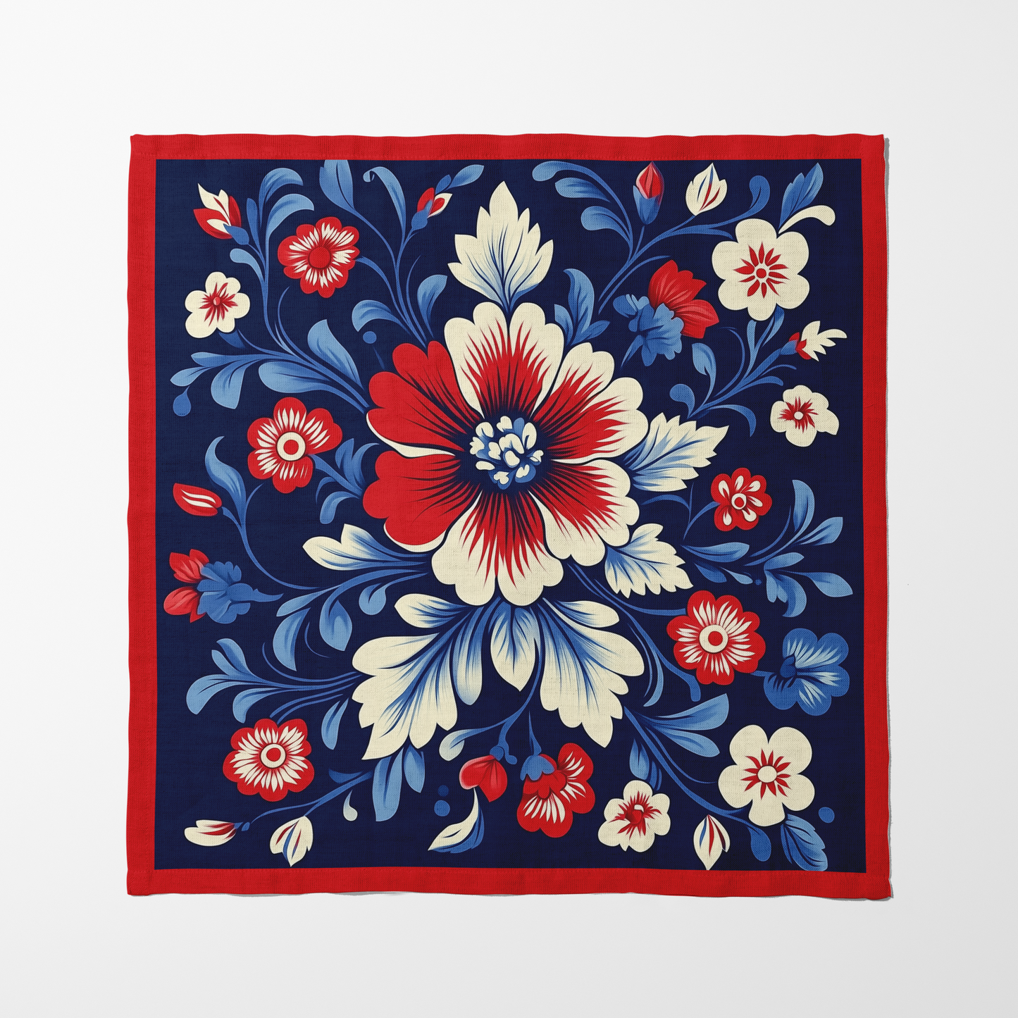 Red, White & Bloom Floral Napkin