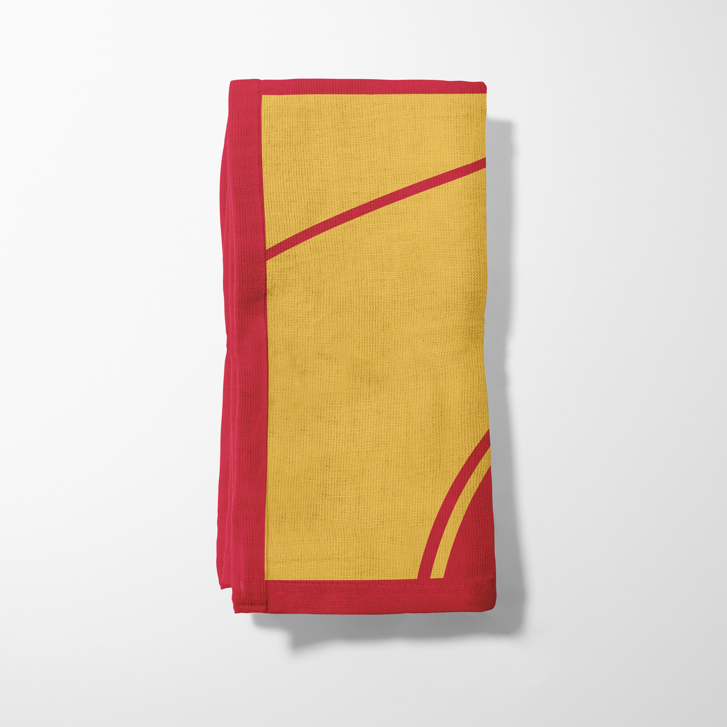 Cardinal Red and Gold Basketball Napkin