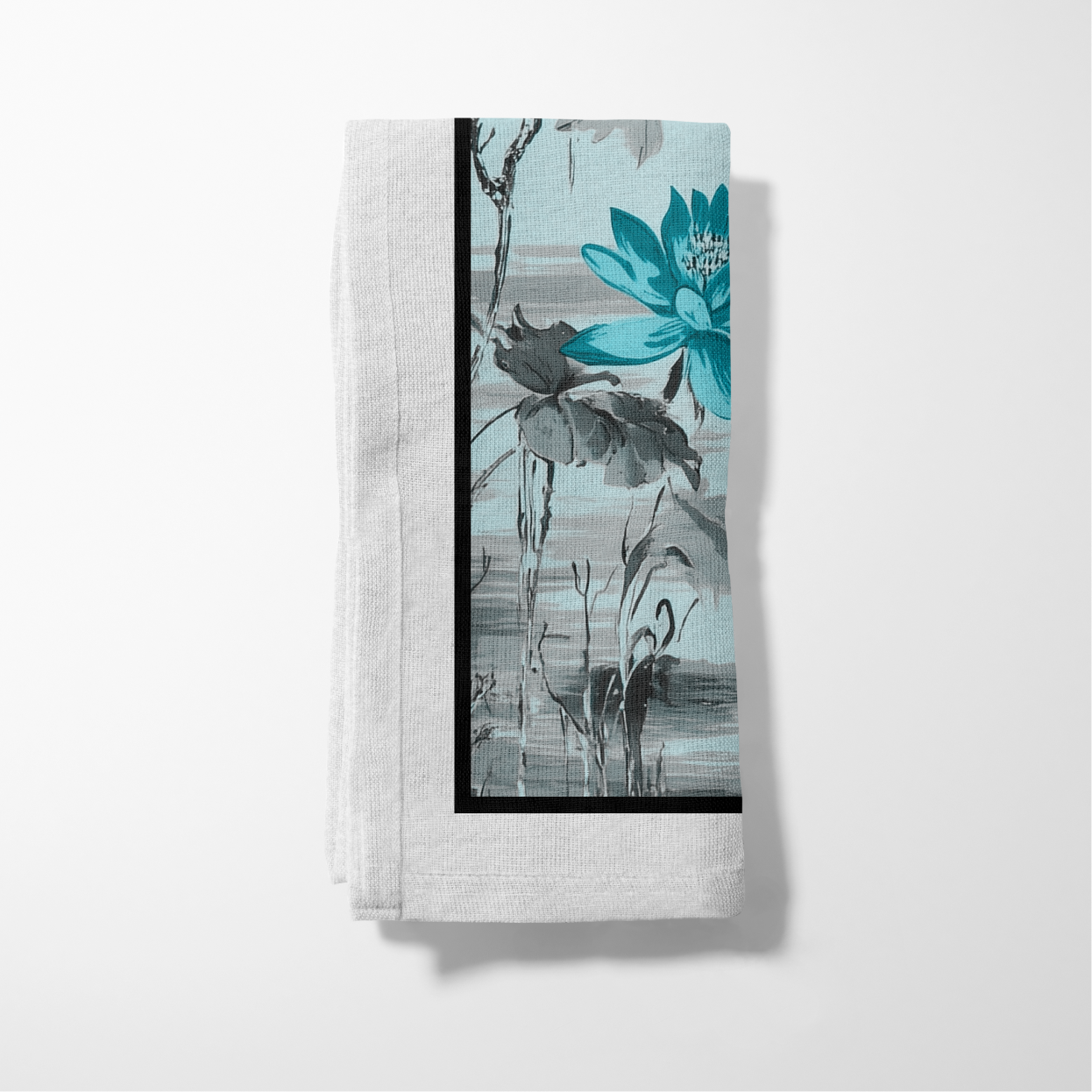 Watchful Waters Napkin in Glacial