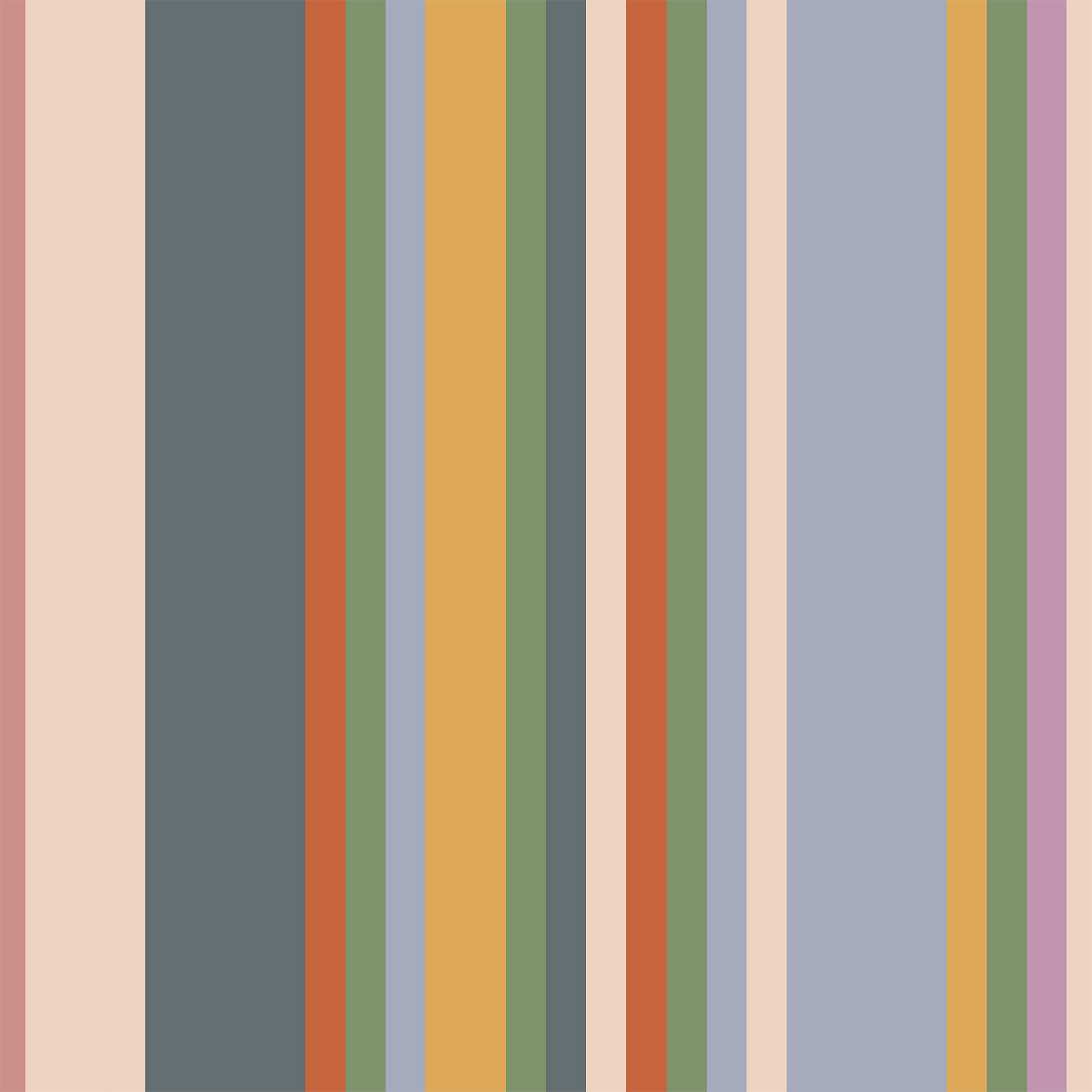 Sweet Stripes Full Chef Apron in Mid Weight Cotton Twill