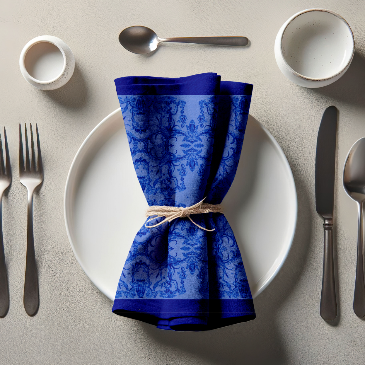 Seafolk Napkin in Sapphire Blue