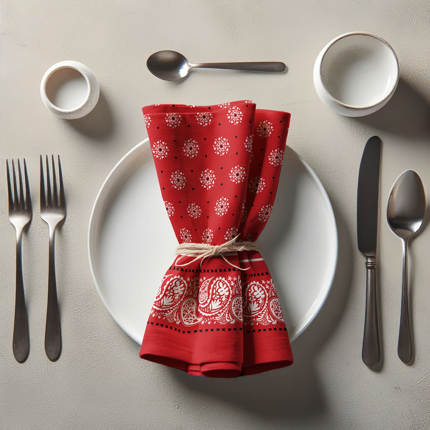 Red Bandana Napkin