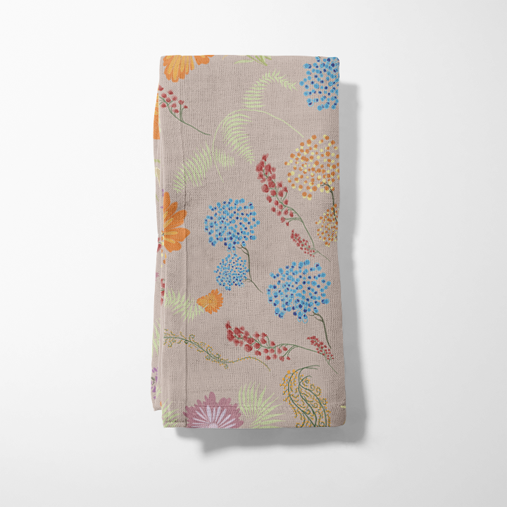Botanical Medley in Light Purple Napkin