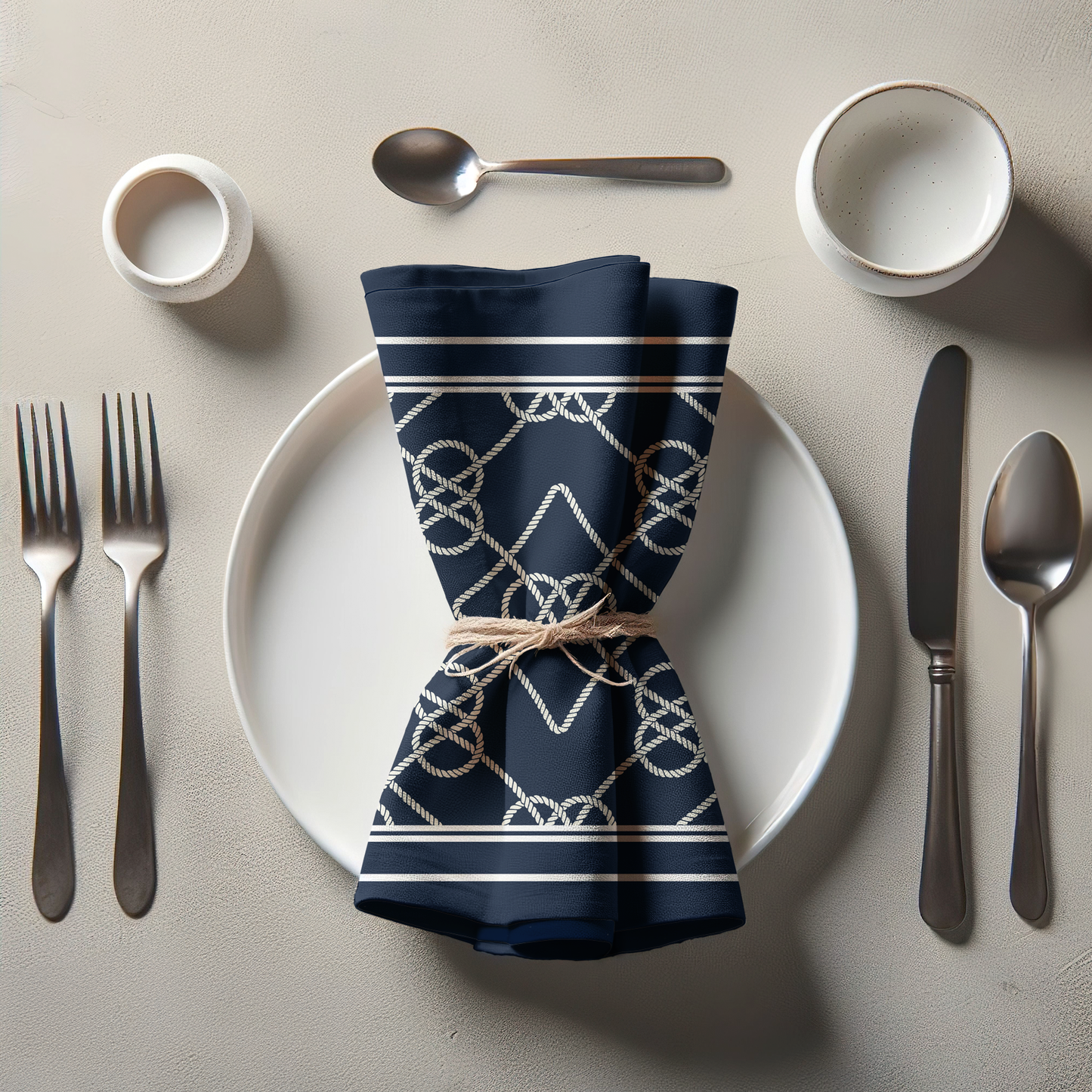 Navy Ties Napkin