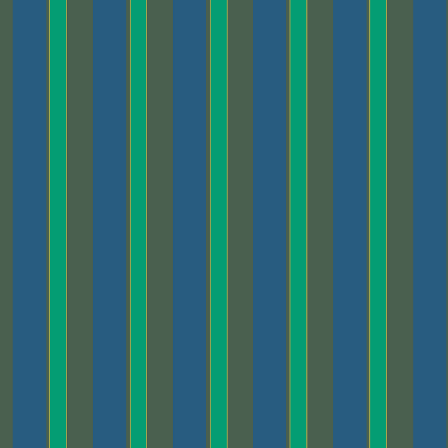 Candy Stripes Tea Towel in Green
