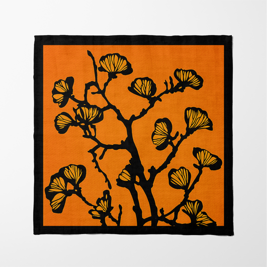 Nature's Calligraphy Napkin in Buzzing