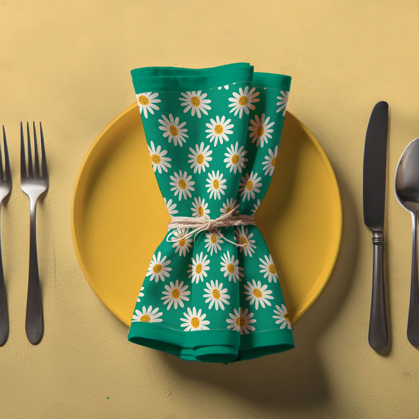 Happy Daisies - Organic Cotton Voile