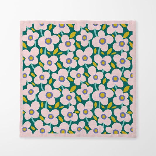 Funky Flowers - Lightweight Linen
