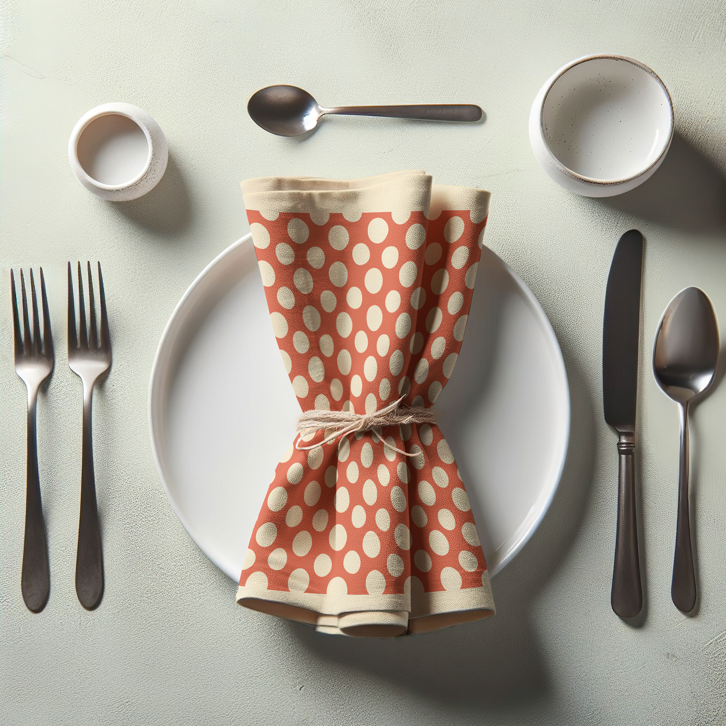 Drifting Dots Napkin in Cream