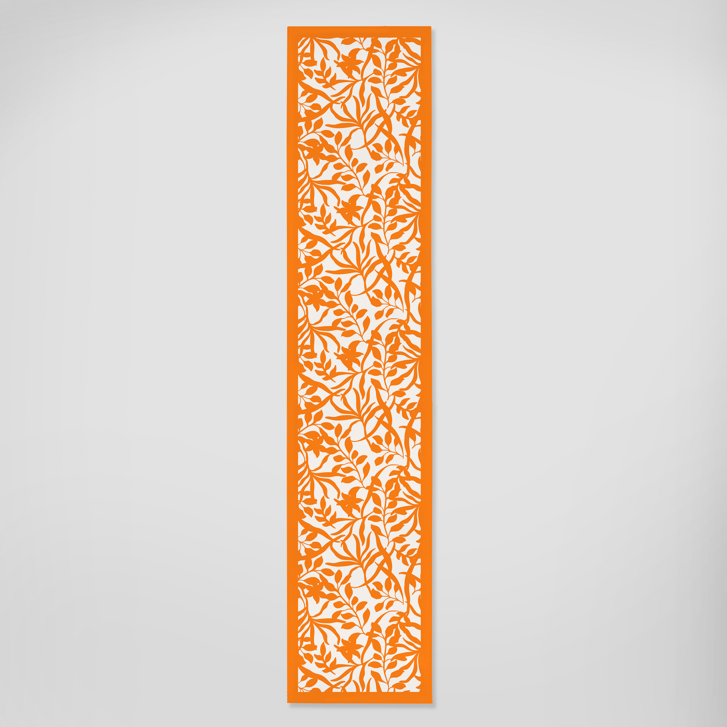 Figi Floral Runner in Orange - Linen in Lightweight Linen