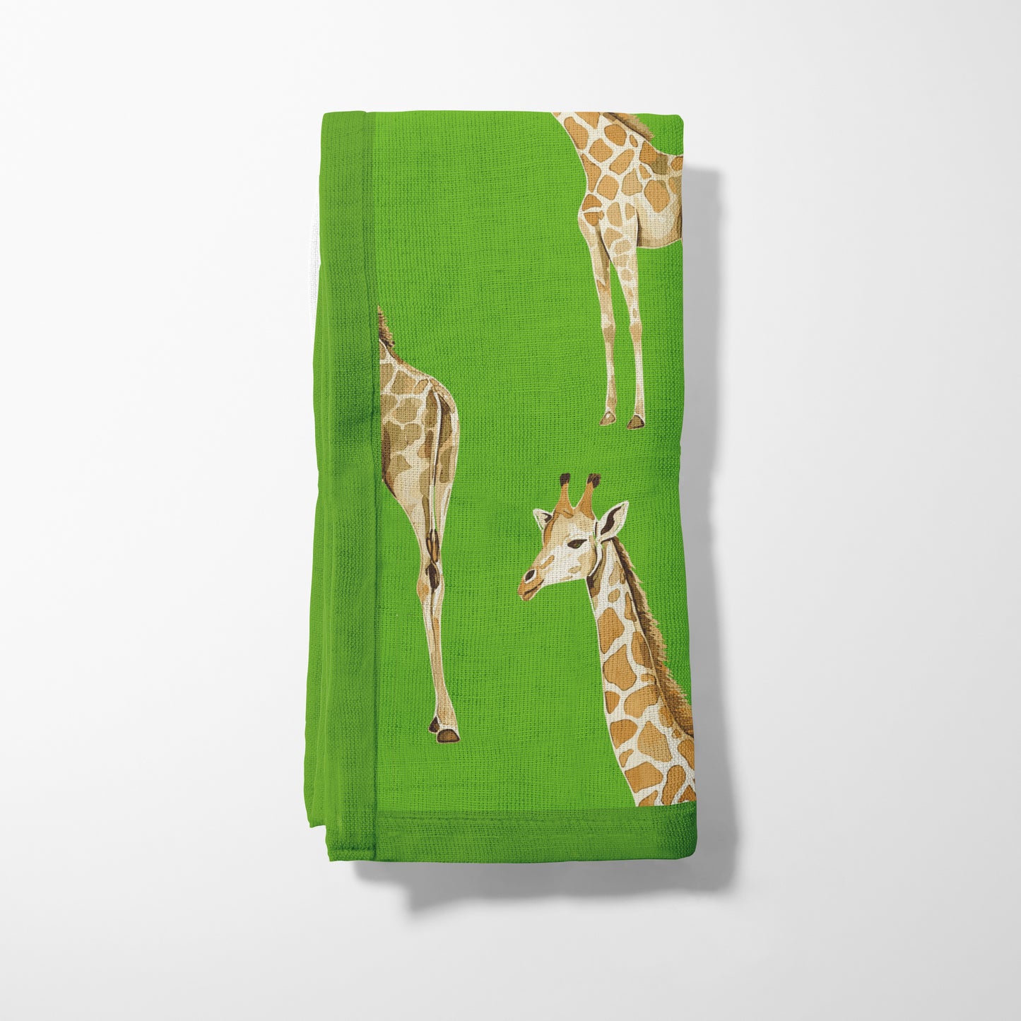 Napkin - Giraffes in Lime Green