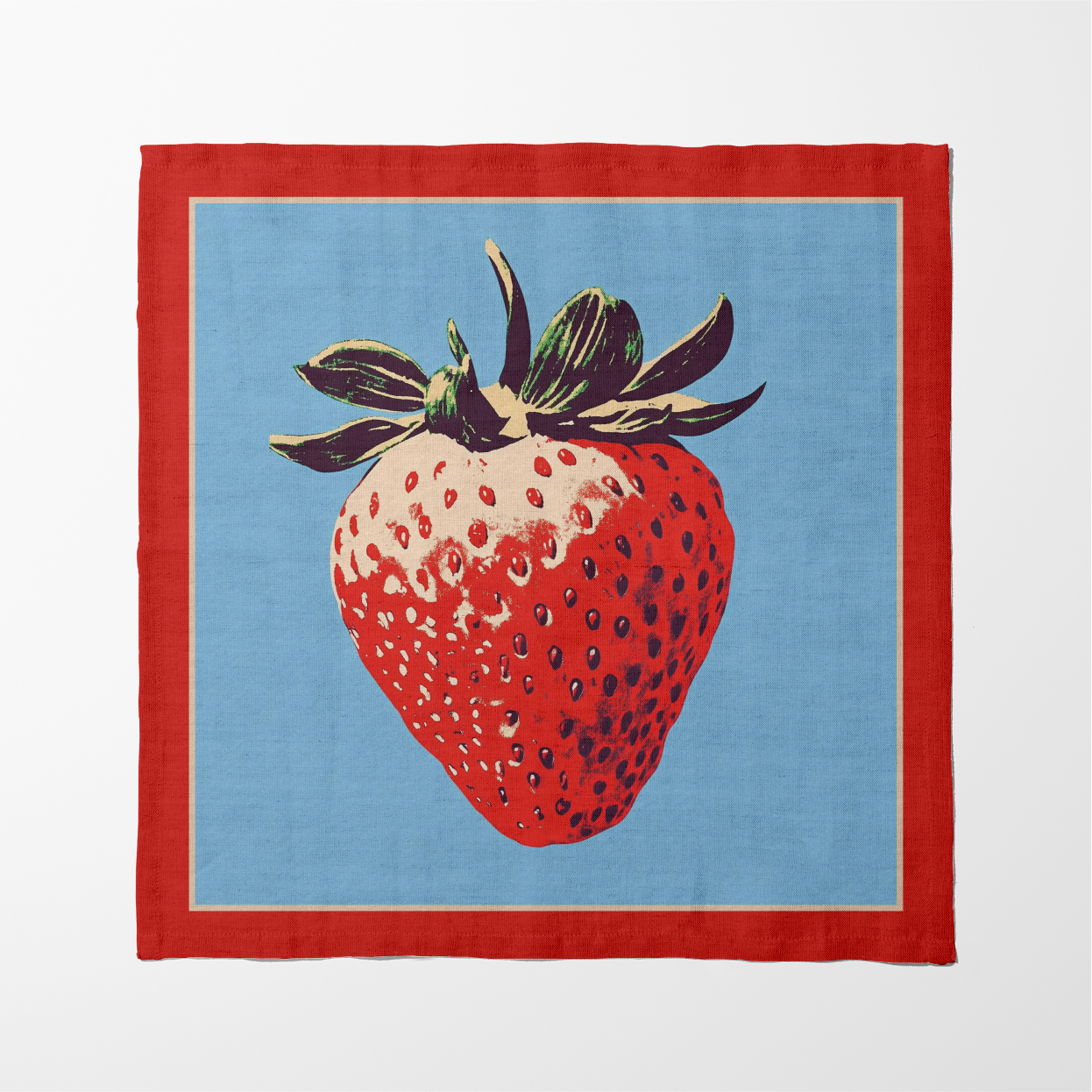Spring Strawberry Napkin in Classic