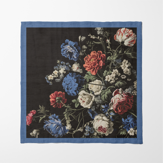 Baroque Blooms Napkin in Regal Flora