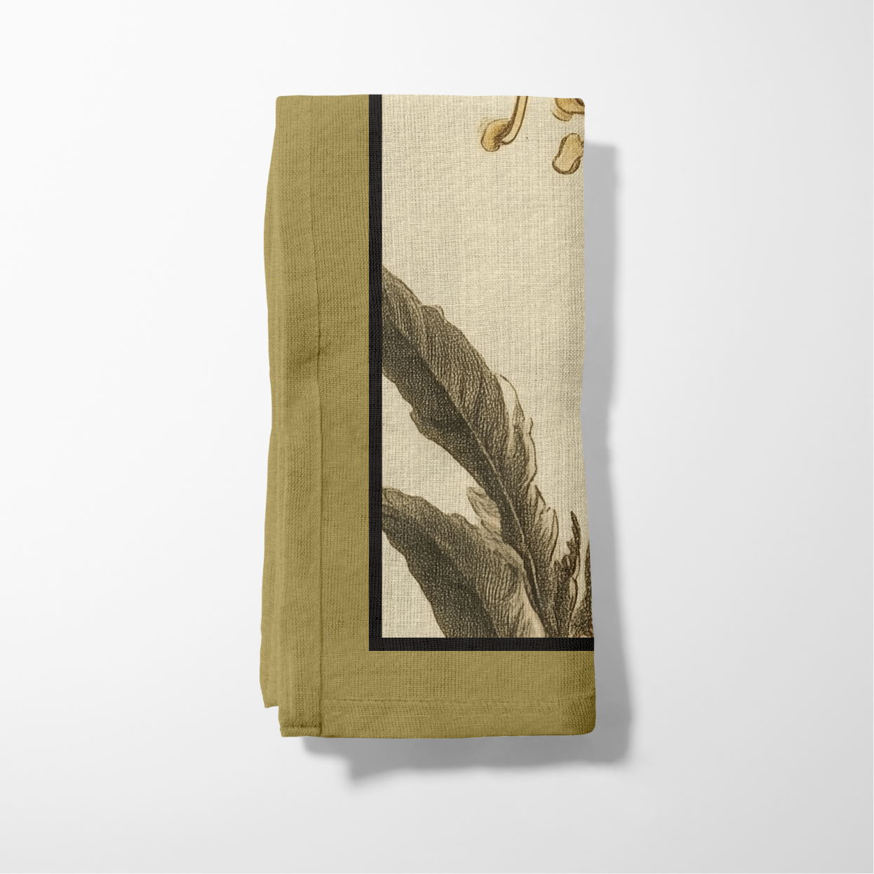 Humming Bird Napkin in Olive