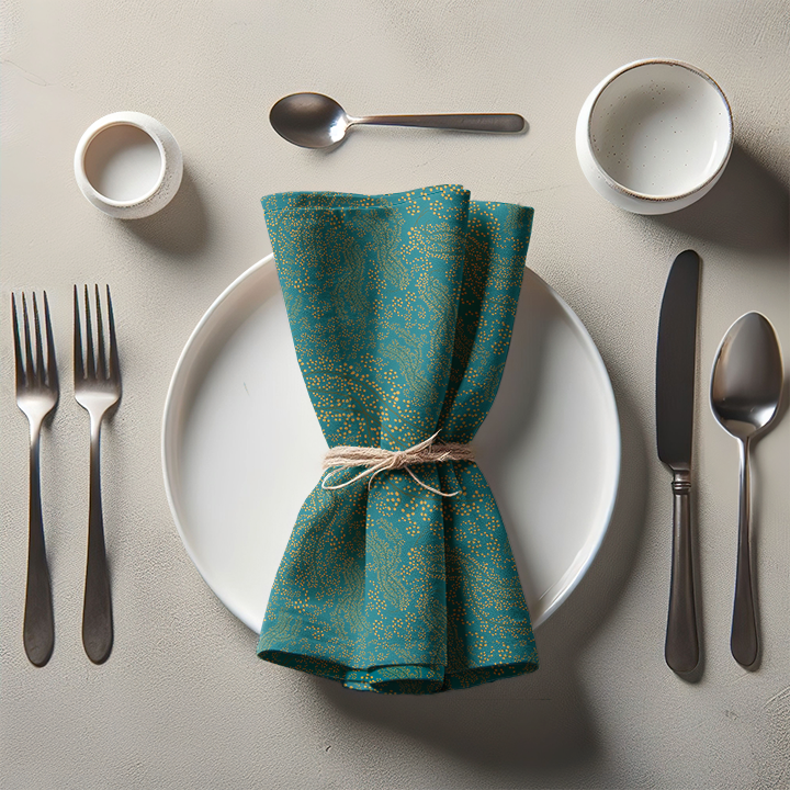 Palmiche Paradise in Blue Napkin