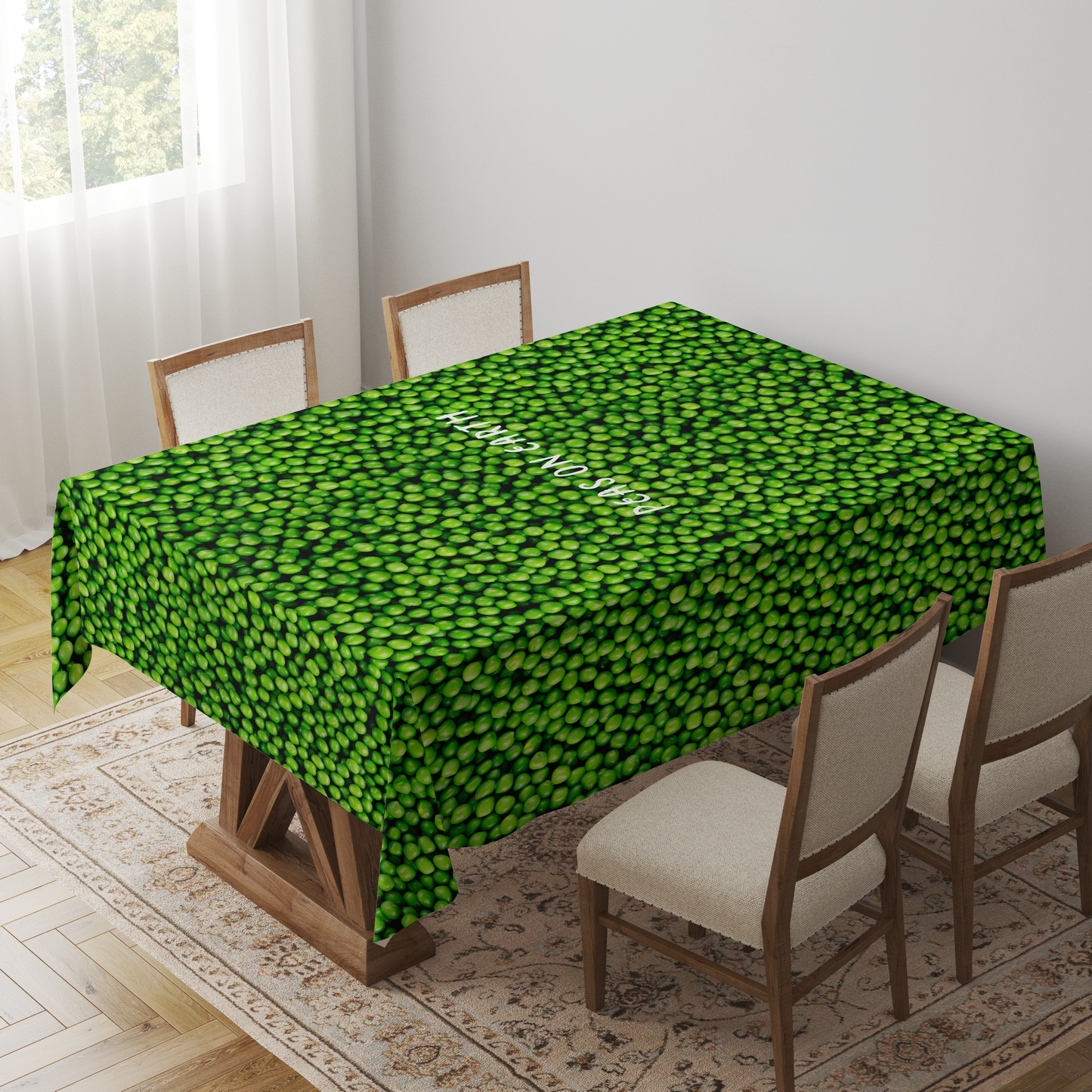 Peas On Earth Tablecloth