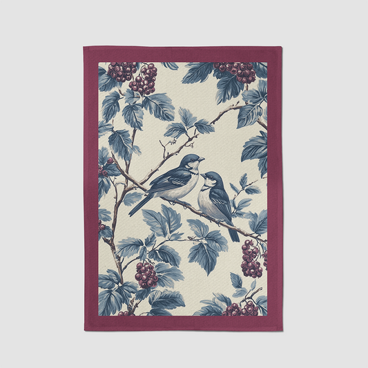 Antique Sparrow Tea Towel