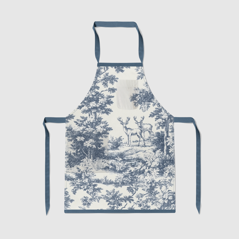 Deer Toile Apron