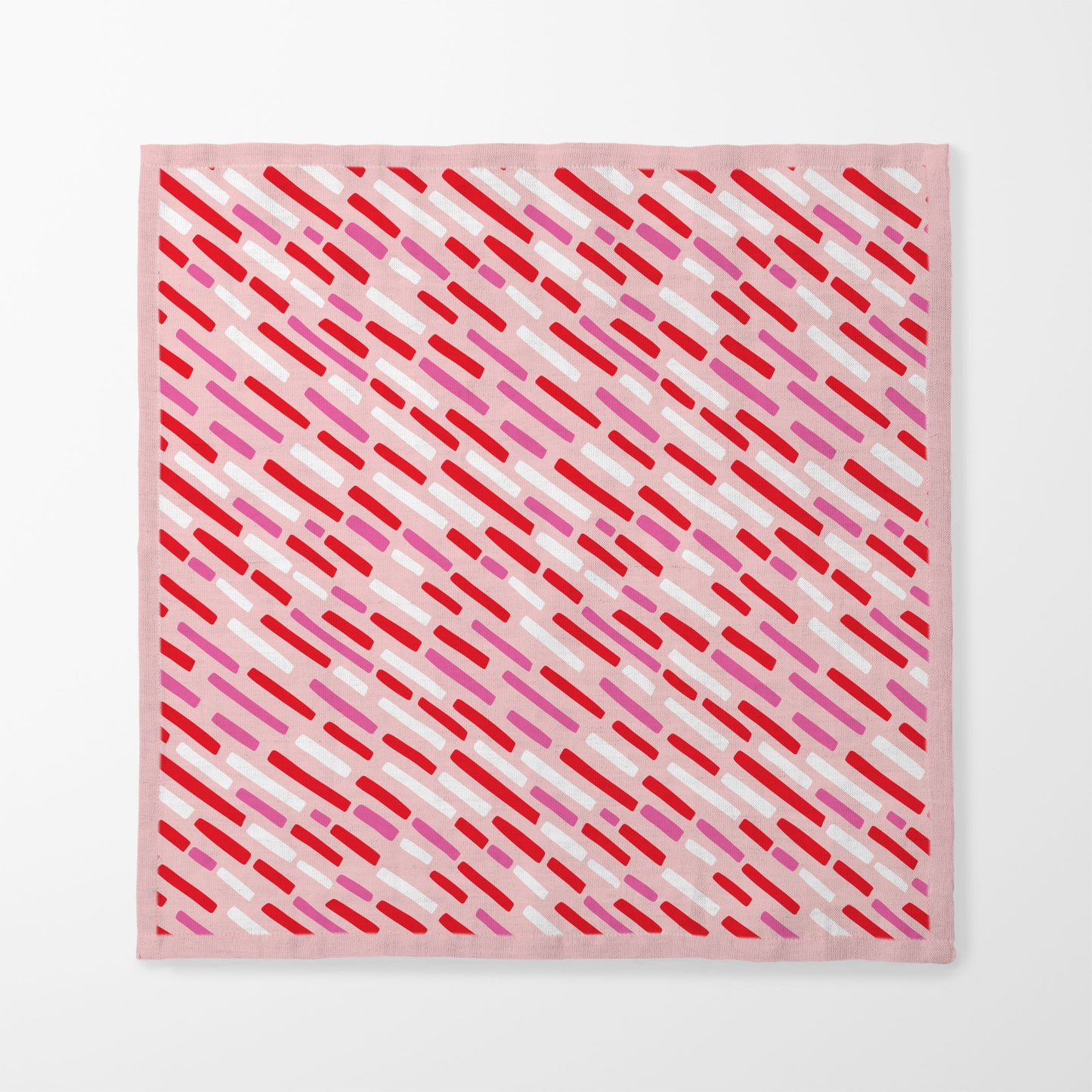 Pink Lines - Organic Cotton Voile
