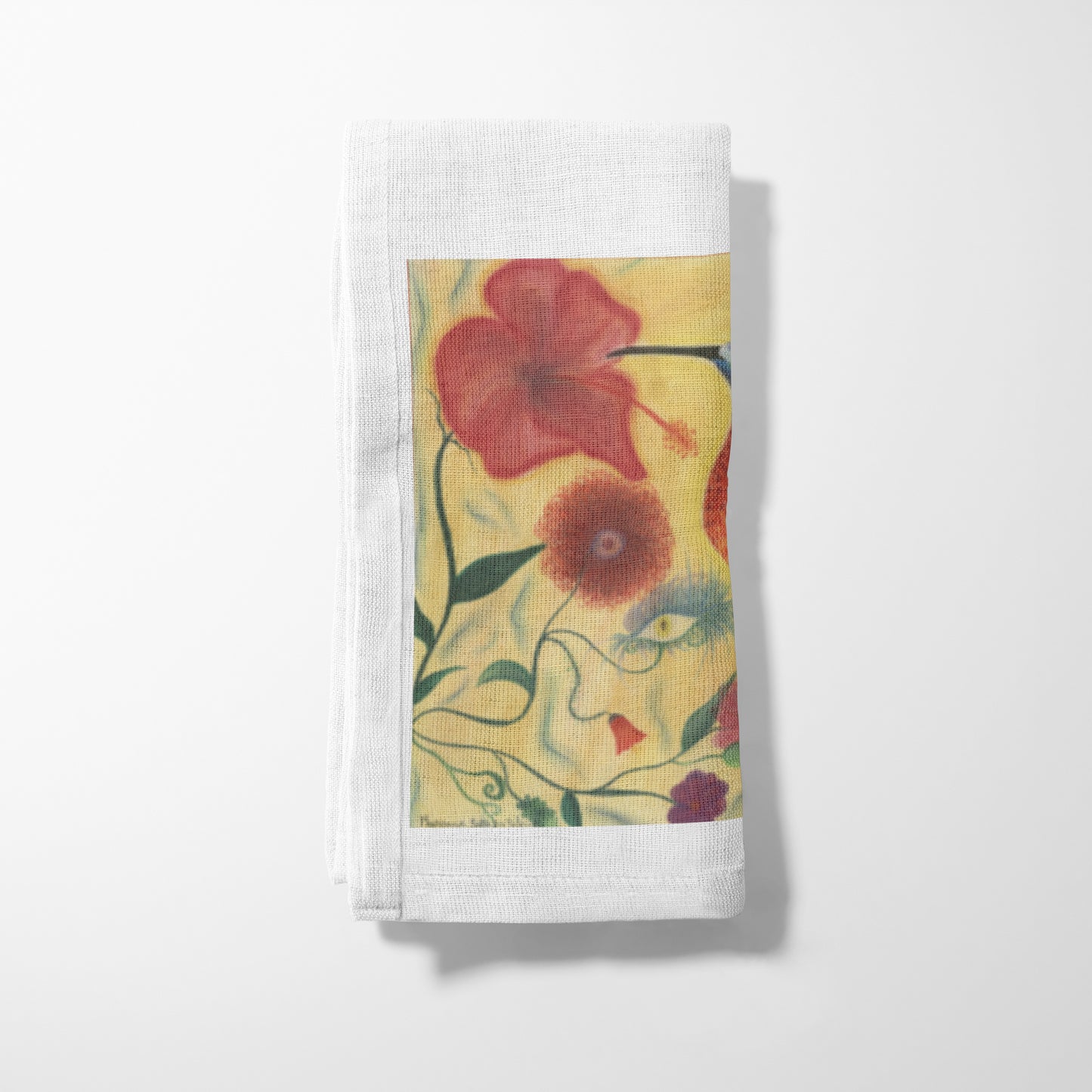 Beija Flor in White Napkin