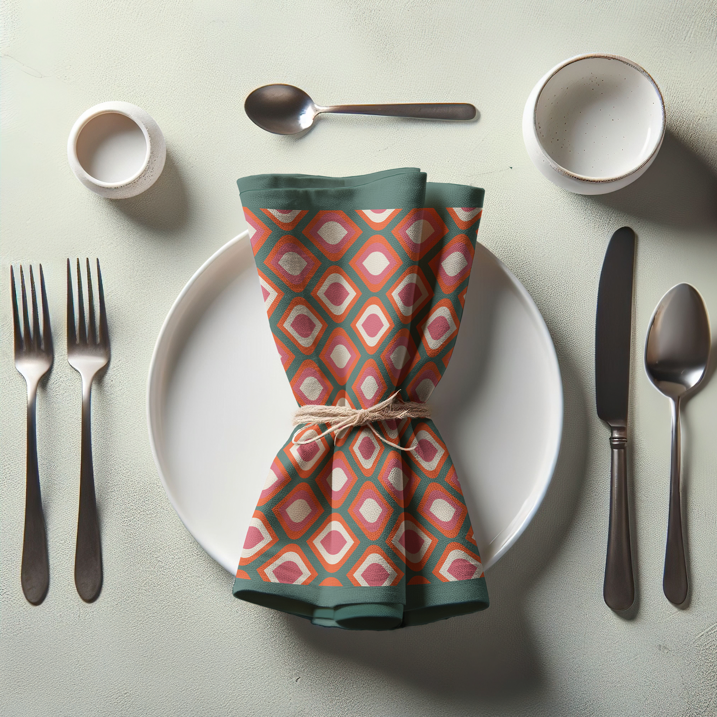 Mod Eye Candy Napkin in Emerald Green