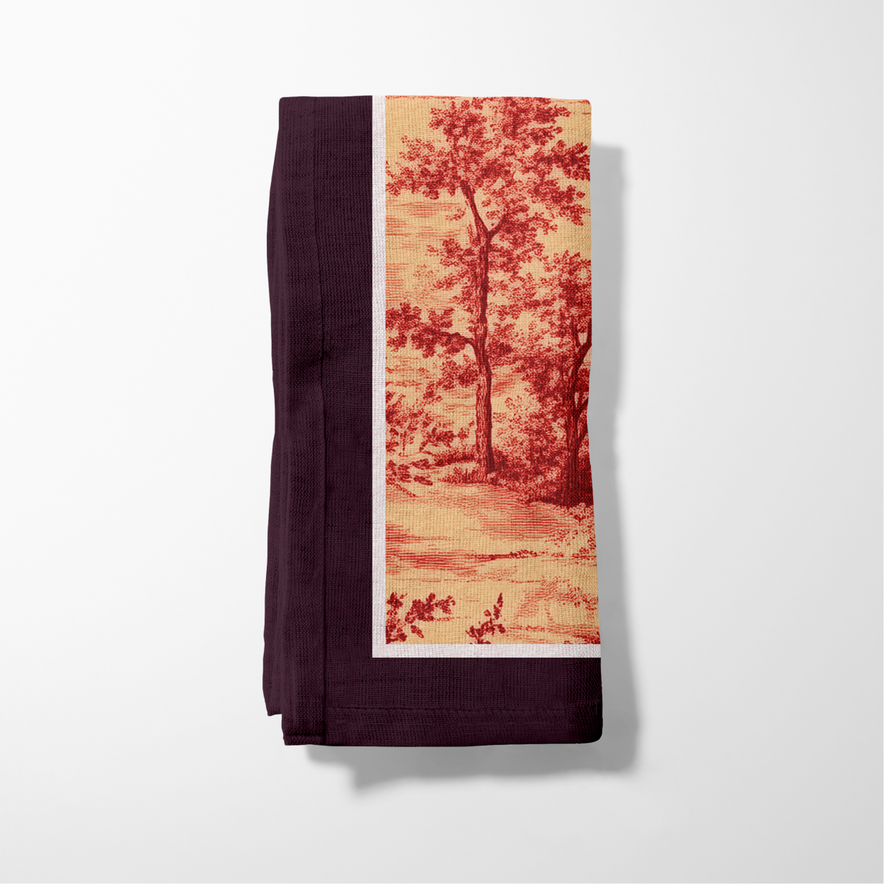 Deer Toile Napkin in Ember