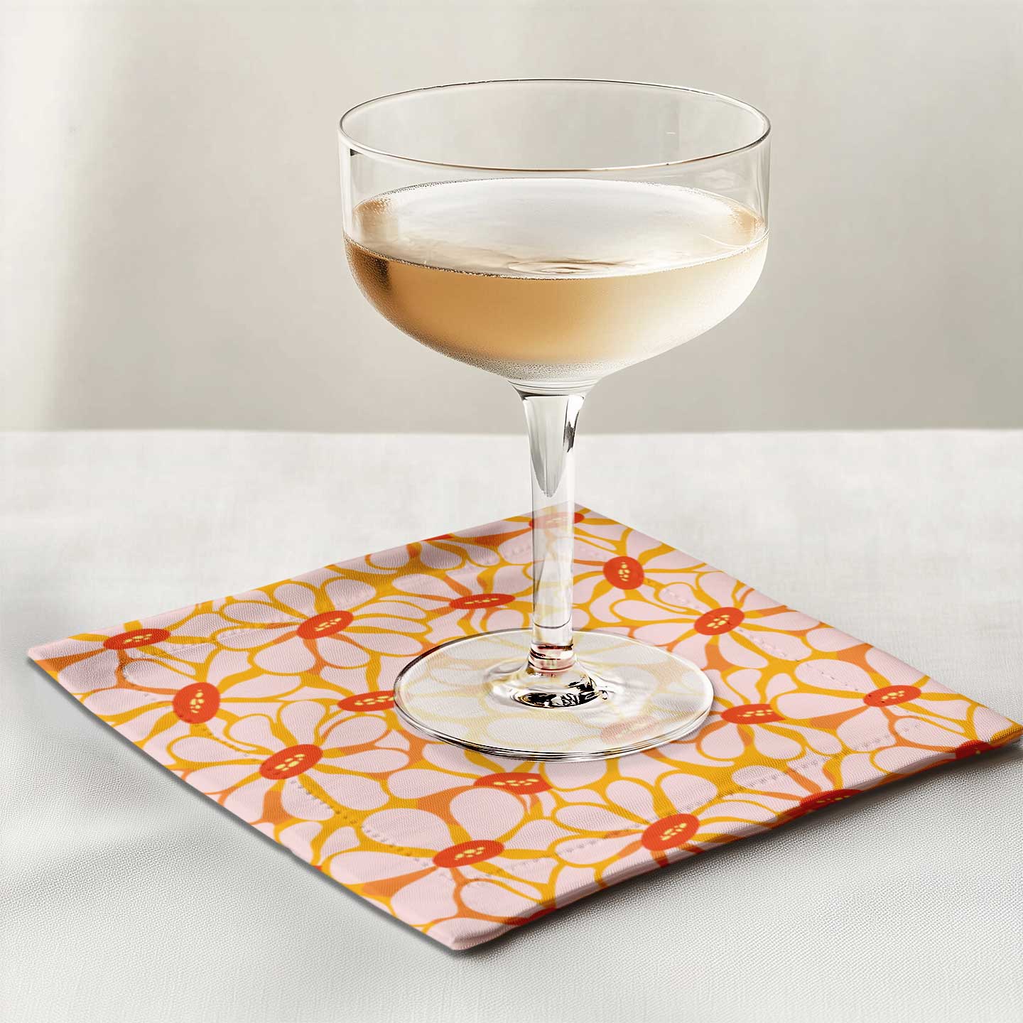 Funkadelic Cocktail Napkin in Lightweight Linen
