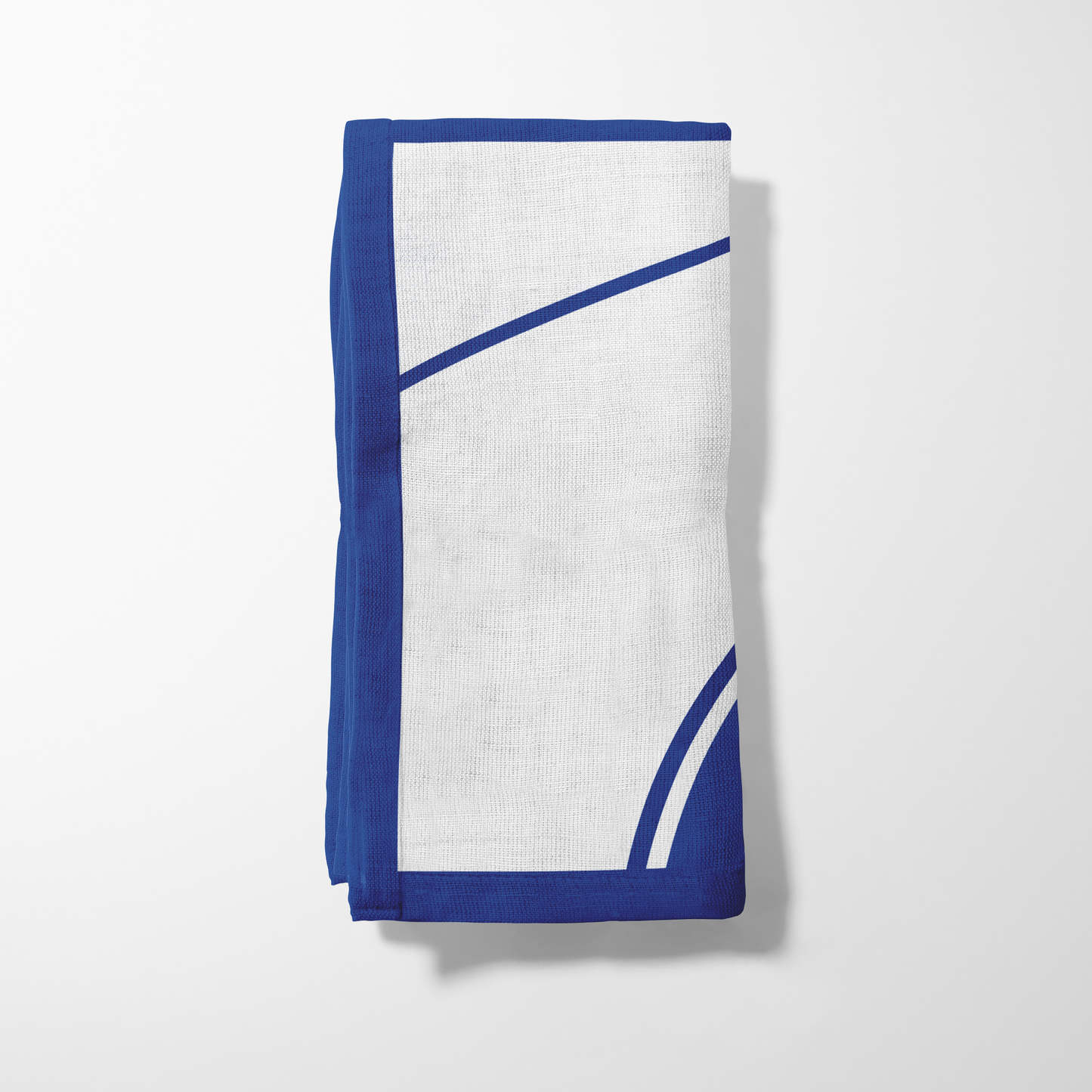 Academic Blue and White Basketball Napkin
